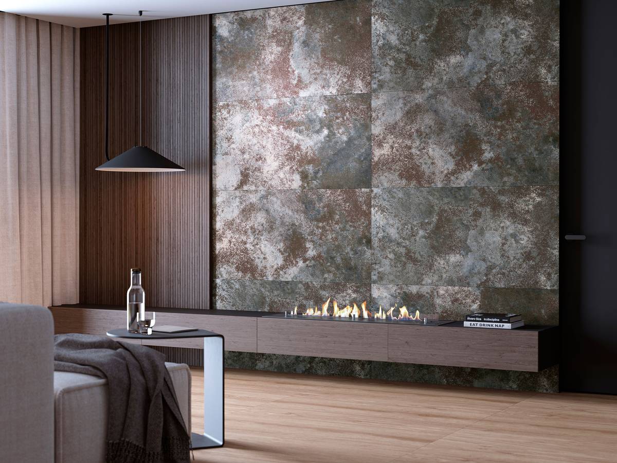 Staro Metal Vally Stone металлик Керамогранит Staro Metal Vally Stone 60x120 с эффектом металлик серый камень